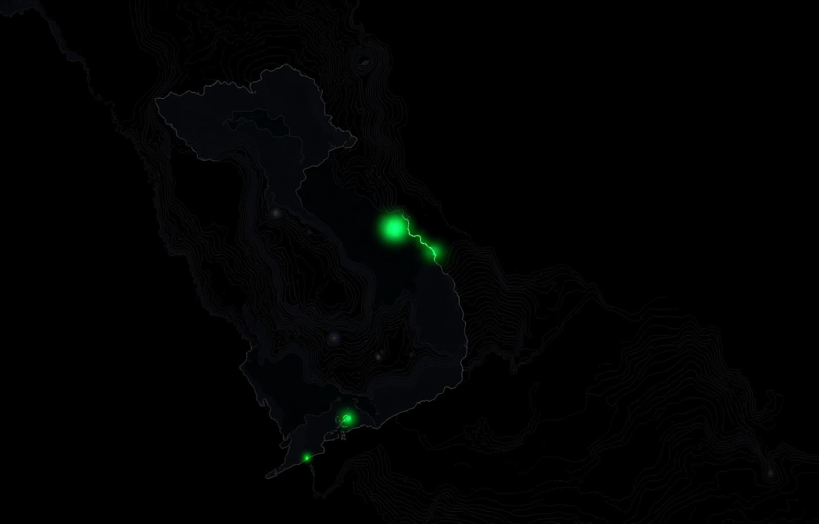 Map of Vietnam highlighting Titanium Kings operations